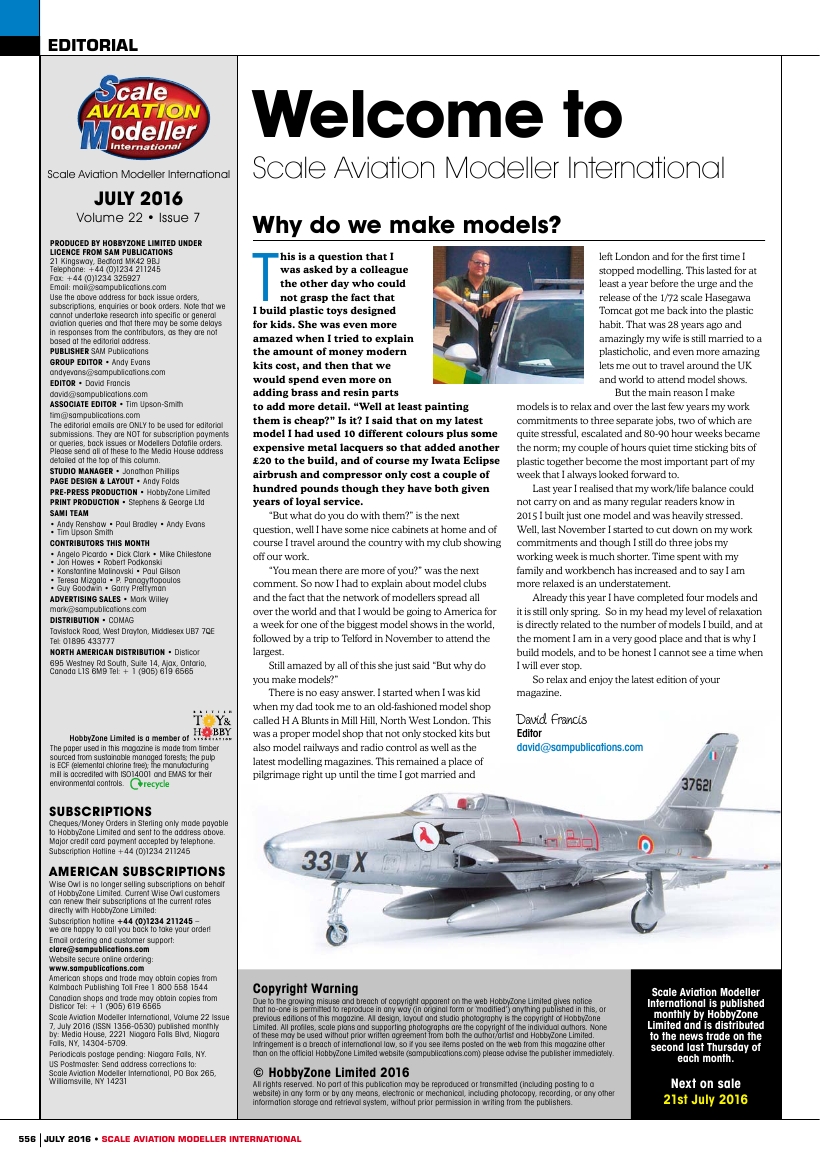 Scale Aviation Modeller International 2016-07